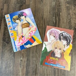 Never Give Up promo card and Fashionable Boys Akira Tohya